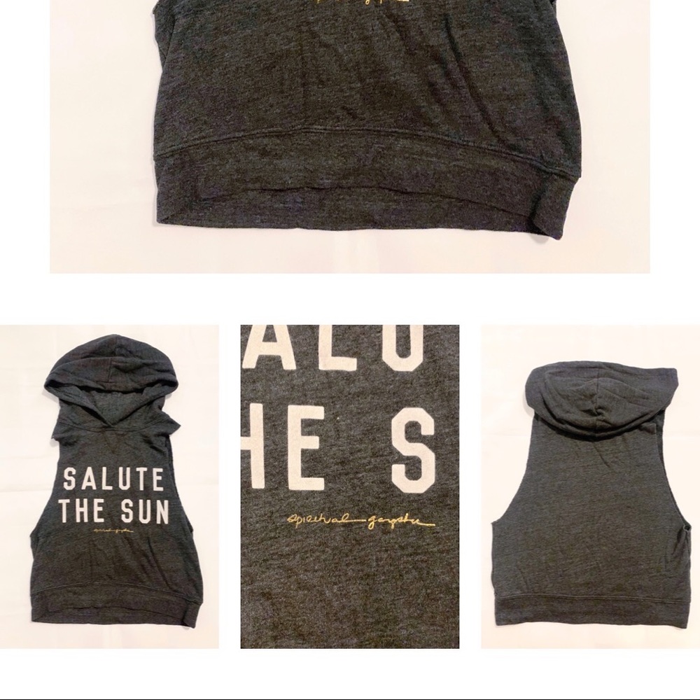 Spiritual Gangster “Salute The Sun” crop hoodie